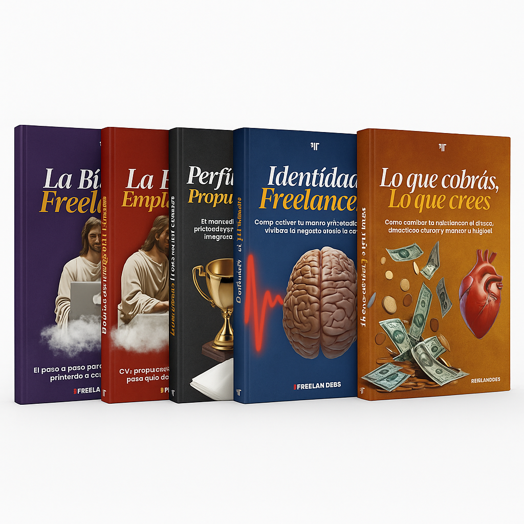 🌟 Pack FREELANDERS – 5 eBooks para freelancers, creativos y profesionales que quieren vivir, viajar y facturar del trabajo remoto