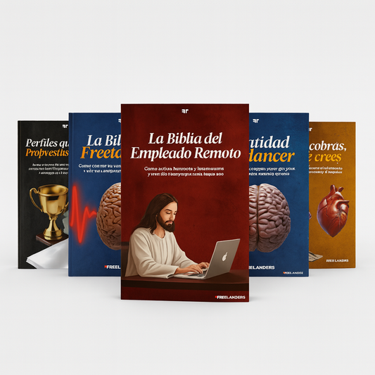 🌟 Pack FREELANDERS – 5 eBooks para freelancers, creativos y profesionales que quieren vivir, viajar y facturar del trabajo remoto